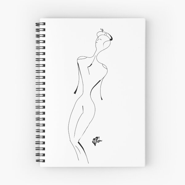 Aperçu de l'œuvre Dessin au trait féminin minimaliste w23 créée et vendue par plaline.