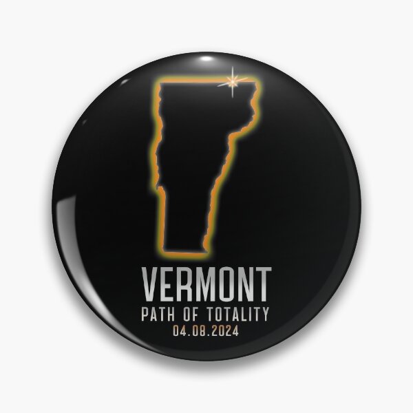 Artikelvorschau, Map Of Vermont Path Of Totality 4.8.24 Total Solar Eclipse Gear entworfen und verkauft von DynamicDesign.