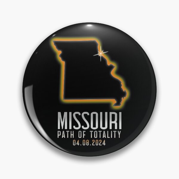 Artikelvorschau, Map Of Missouri Path Of Totality 4.8.24 Total Solar Eclipse Gear entworfen und verkauft von DynamicDesign.
