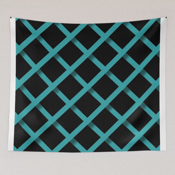 Item preview, Black and Teal Lattice  designed and sold by kawaiisam.