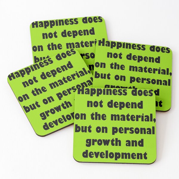 Item preview, Happiness does not depend on the material, but on the personal growth and development designed and sold by JirehShop.