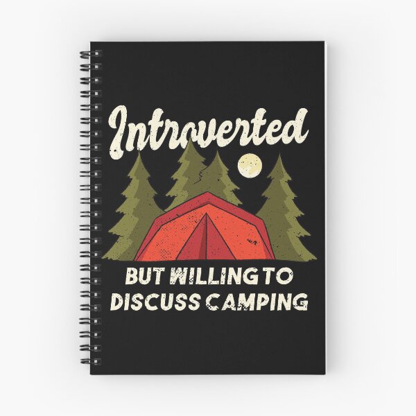 Item preview, Introverted but willing to discuss camping designed and sold by Piztees.