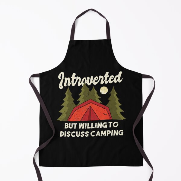 Item preview, Introverted but willing to discuss camping designed and sold by Piztees.