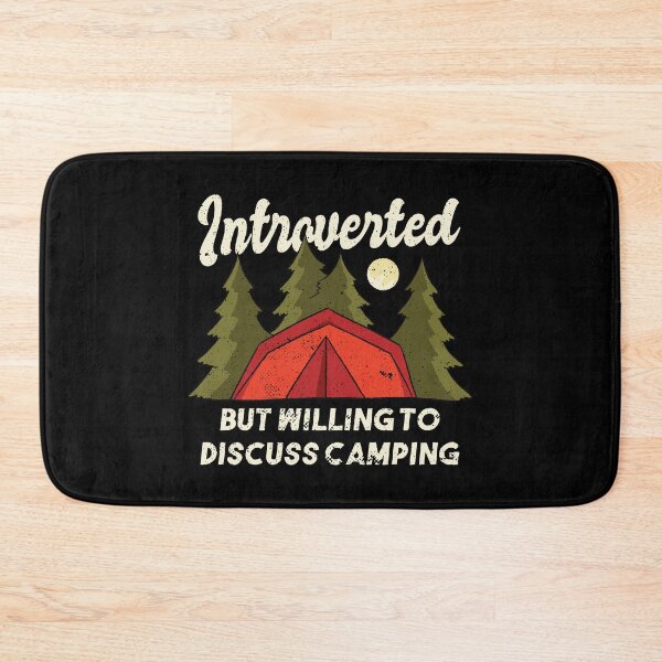 Item preview, Introverted but willing to discuss camping designed and sold by Piztees.