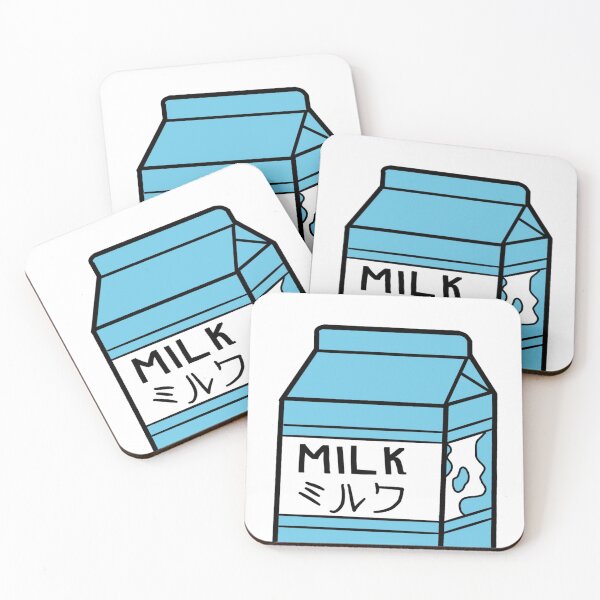 Item preview, cute milk carton in blue  designed and sold by Azialep.