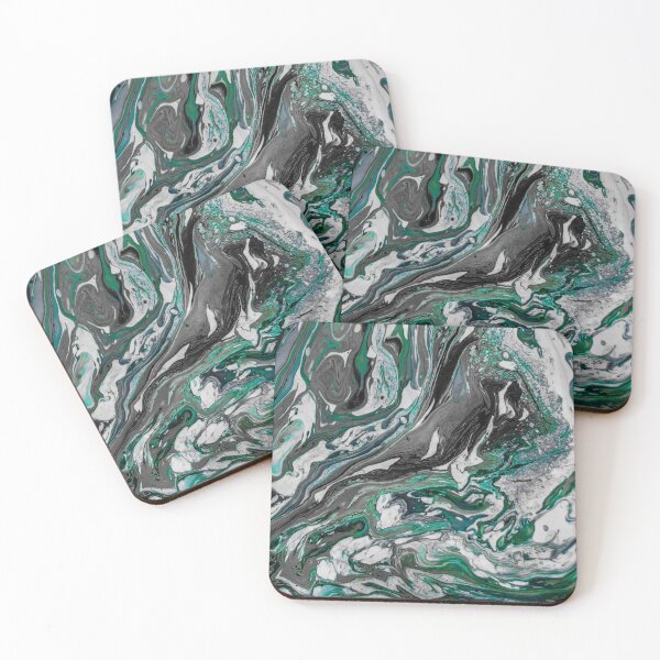 Item preview, Hydro Dipped Teal Fluidity designed and sold by ArtRoomOregon.