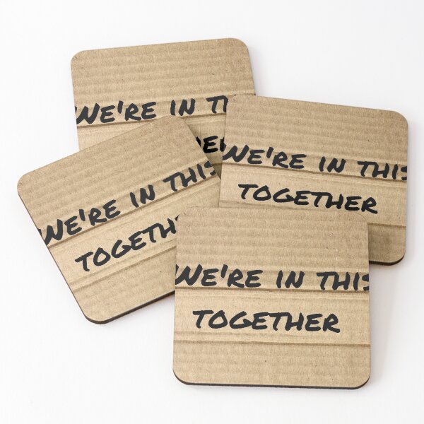 Item preview, We're in This Together Cardboard Sign designed and sold by Elsen Expressions.