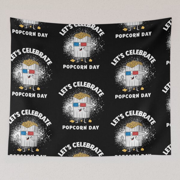 Artikelvorschau, Popcorn Day - Ich liebe Popcorn entworfen und verkauft von PrintexDesigns.