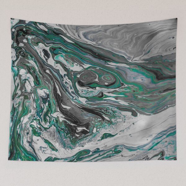 Item preview, Hydro Dipped FlowingTeal Fluidity designed and sold by ArtRoomOregon.