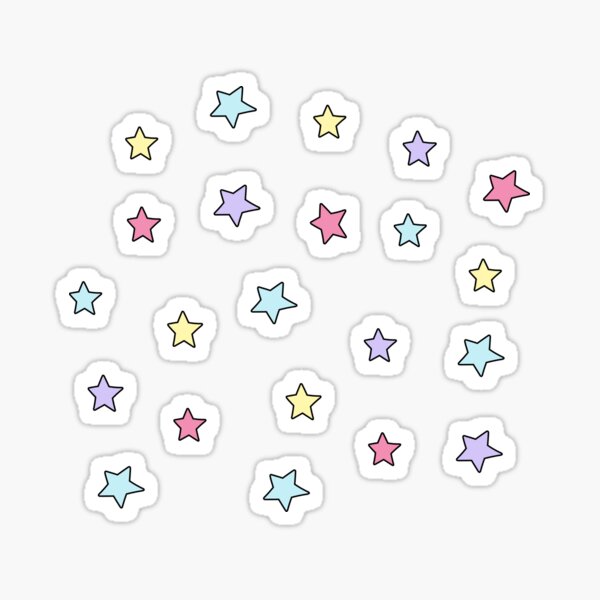 Colorful mini star pack Sticker for Sale by colleenm2