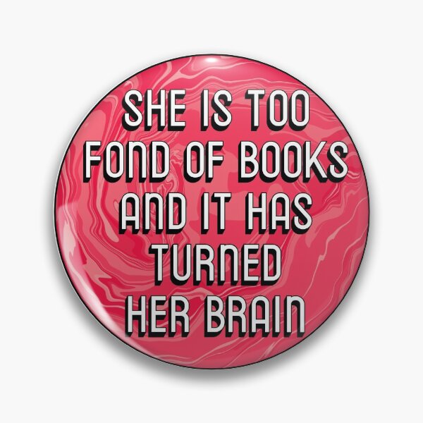 Item preview, Too Fond of Books designed and sold by Happyhobbithole.