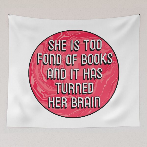 Item preview, Too Fond of Books designed and sold by Happyhobbithole.
