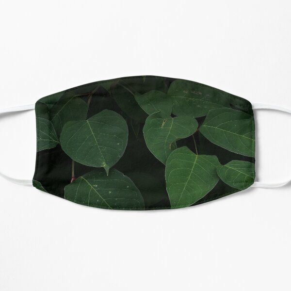 Luscious Leafy Print Flat Mask