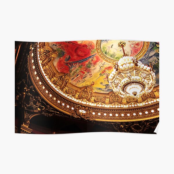 Paris Opera Chandelier Poster