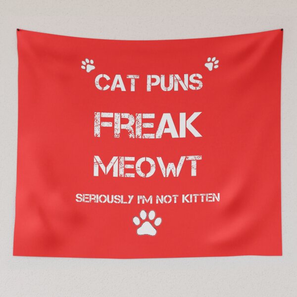 Item preview, Cat Puns Freak Meowt  designed and sold by rachidhaz.