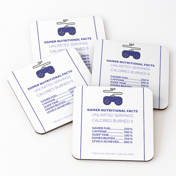 Item preview, Gaming Nutritioal Facts  designed and sold by Graykat.