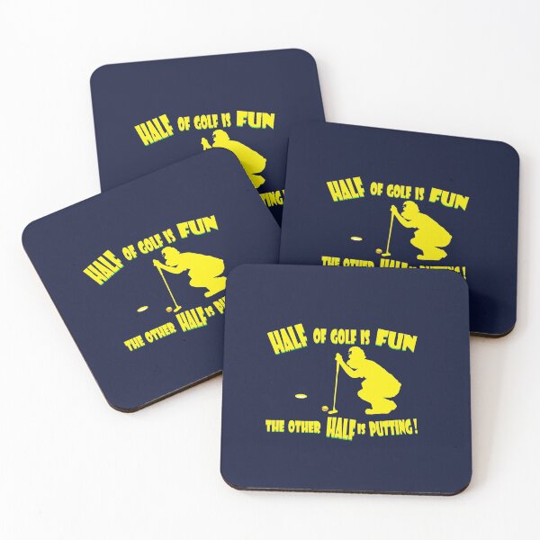 Item preview, Half of Golf is Fun Yellow designed and sold by KJKlassiks.