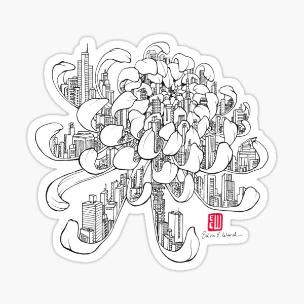 Concrete Bloom Sticker