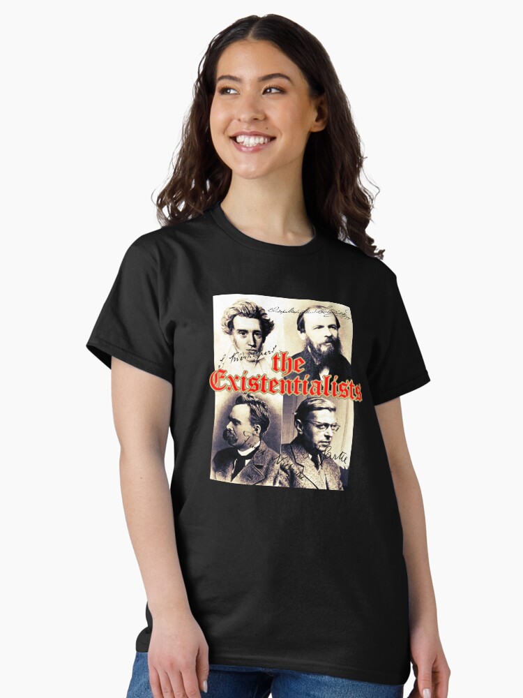 Thumbnail 1 of 7, Classic T-Shirt, The Existentialists  designed and sold by MoriVond.