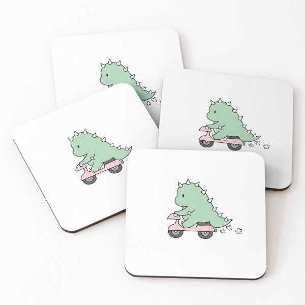 Item preview, Dinosaur on a motorcycle  designed and sold by elliedoodles.
