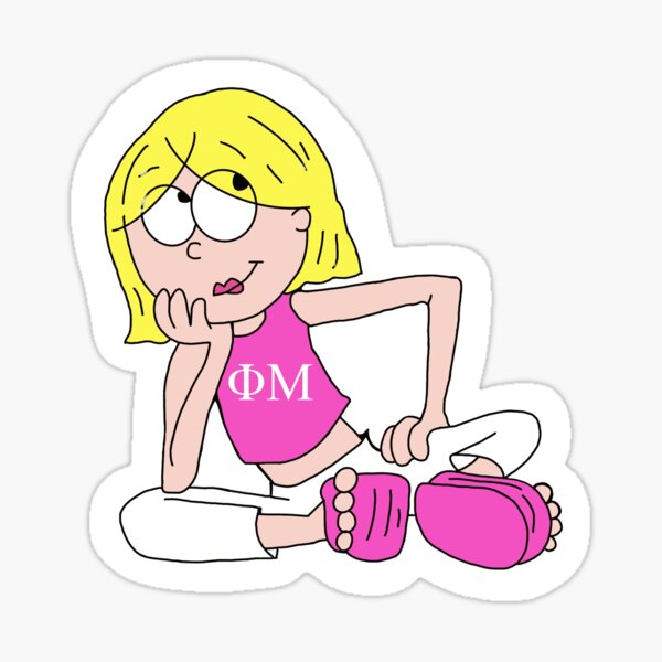 Phi Mu Lizzie McGuire Sticker