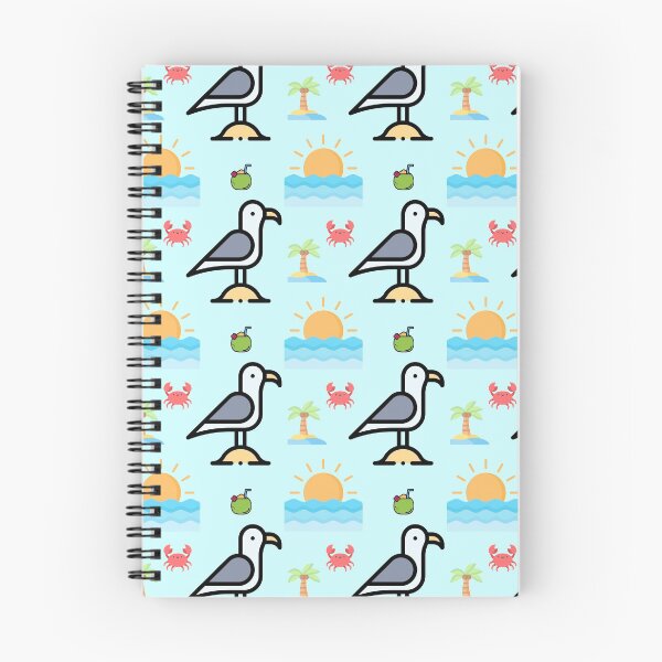 Item preview, Seagull at the beach bird pattern designed and sold by TheWaterBirds.