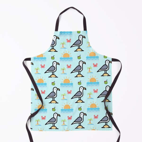 Item preview, Seagull at the beach bird pattern designed and sold by TheWaterBirds.