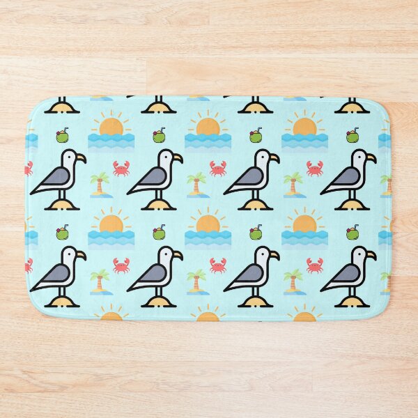 Item preview, Seagull at the beach bird pattern designed and sold by TheWaterBirds.