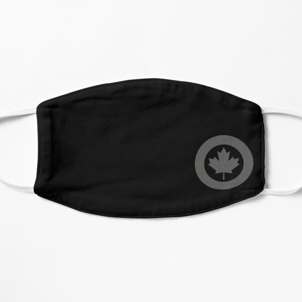 RCAF ROYAL CANADIAN AIR FORCE ROUNDEL RONDEL MAPLE LEAF (LOW-VIS STEALTH VERSION) Flat Mask