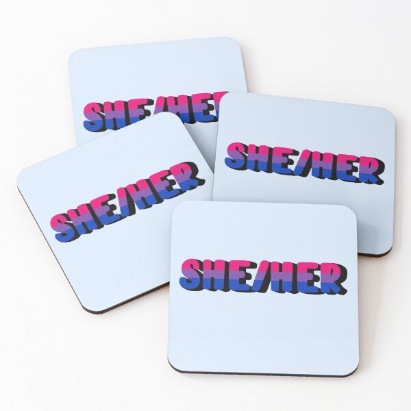 Item preview, Bisexual Flag She/Her Pronoun designed and sold by EuropaPrints.