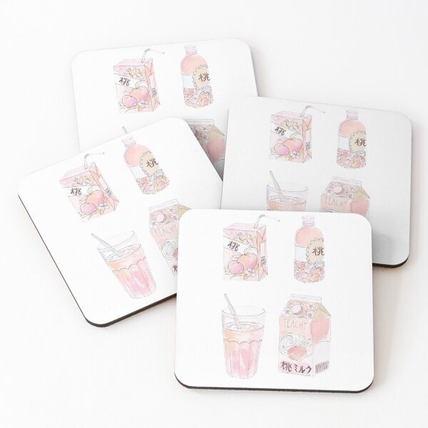 Item preview, Kawaii Peach Drinks designed and sold by HelloGloomy.