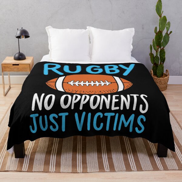 Item preview, Rugby No Opponents Just Victims For A Rugby Player print designed and sold by AYDreamers.