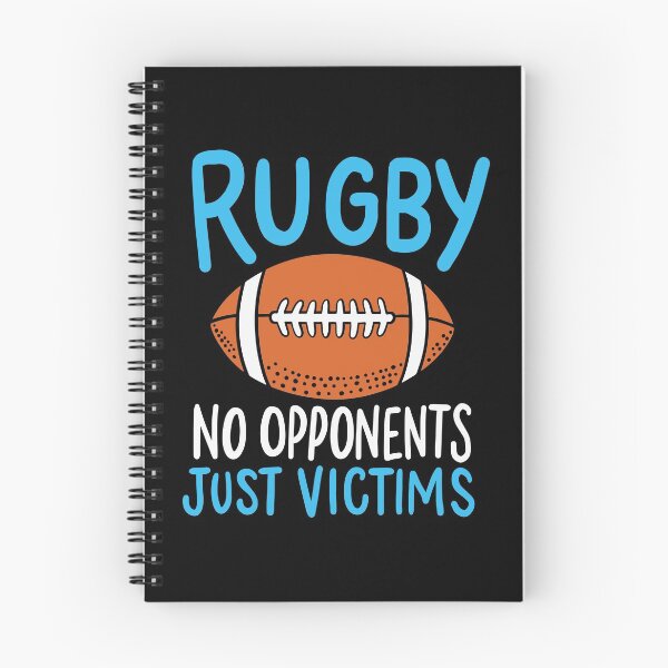 Item preview, Rugby No Opponents Just Victims For A Rugby Player print designed and sold by AYDreamers.
