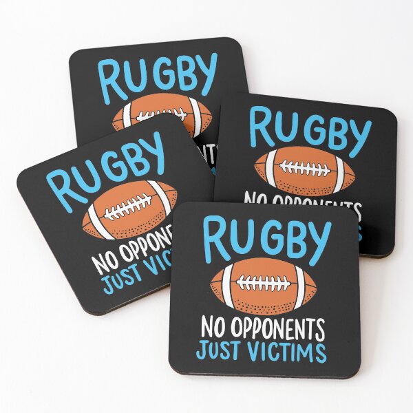 Item preview, Rugby No Opponents Just Victims For A Rugby Player print designed and sold by AYDreamers.