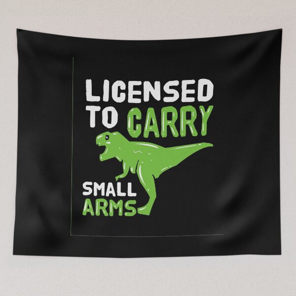 Item preview, Licensed To Carry Small Arms For Gun Lover design designed and sold by AYDreamers.