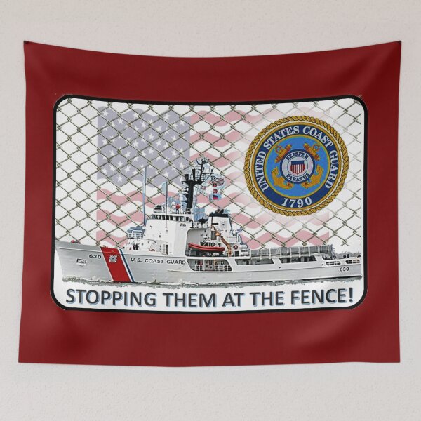 Item preview, COAST GUARD FENCE designed and sold by THE AMERICAN TEEVANGELIST.