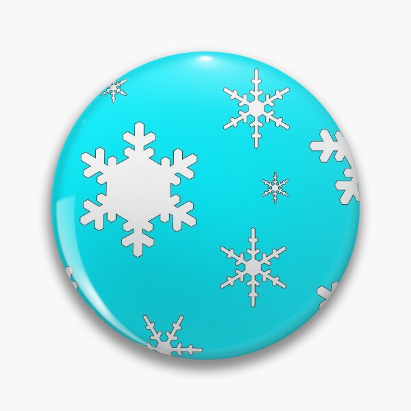 Item preview, Falling Snowflakes on Blue Background Large Sized Repeating Pattern designed and sold by Nicolette Olivier.