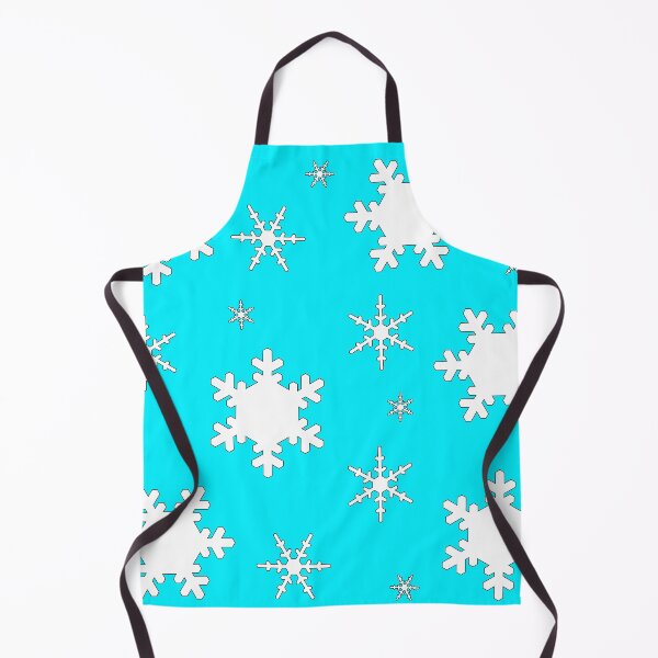 Item preview, Falling Snowflakes on Blue Background Large Sized Repeating Pattern designed and sold by Nicolette Olivier.