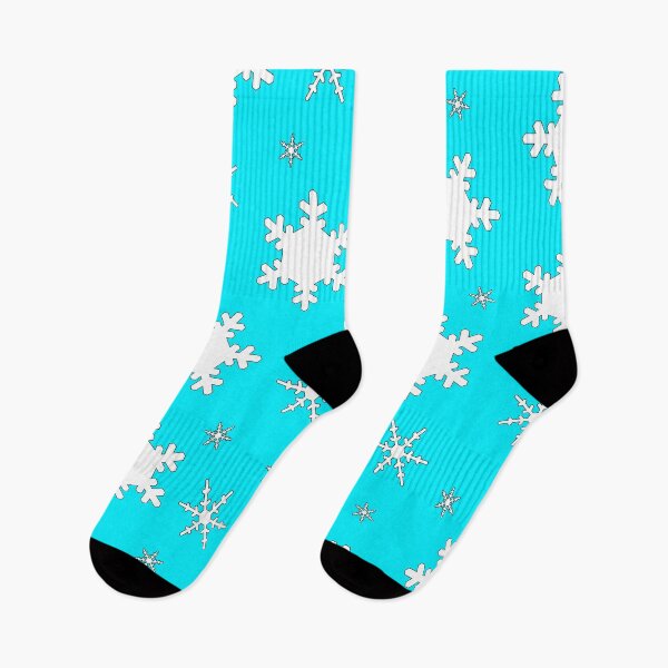 Item preview, Falling Snowflakes on Blue Background Large Sized Repeating Pattern designed and sold by Nicolette Olivier.