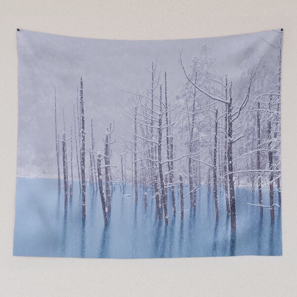Item preview, Winter Woods in Frozen Lake designed and sold by recs-official.