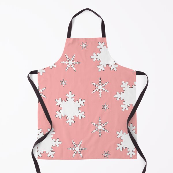 Item preview, Falling Snowflakes on Pink Background Large Sized Repeating Pattern designed and sold by Nicolette Olivier.