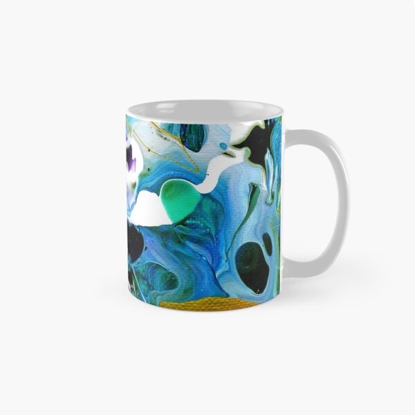 Item preview, Blue Gold Abstract designed and sold by Genevieve Esson.