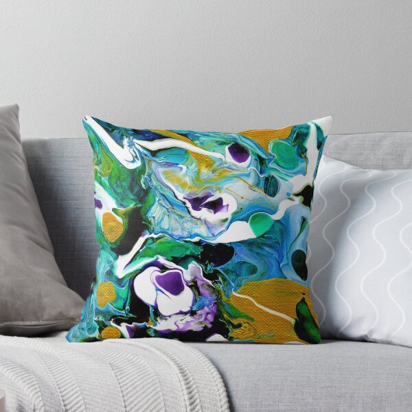 Item preview, Blue Gold Abstract designed and sold by Genevieve Esson.