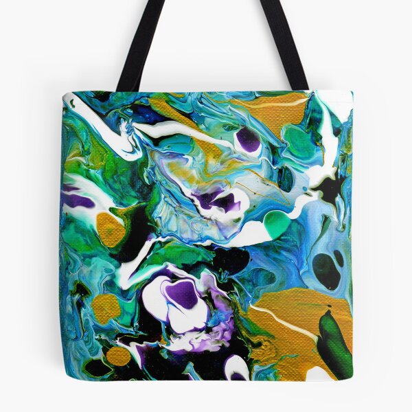 Item preview, Blue Gold Abstract designed and sold by Genevieve Esson.