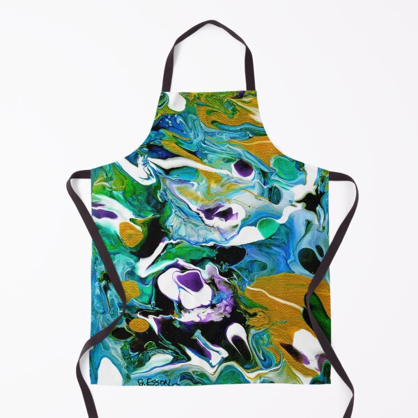 Item preview, Blue Gold Abstract designed and sold by Genevieve Esson.