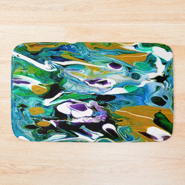 Item preview, Blue Gold Abstract designed and sold by Genevieve Esson.