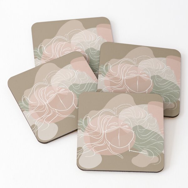 Item preview, minimalist outline (pink/green) designed and sold by valeriedumdum.