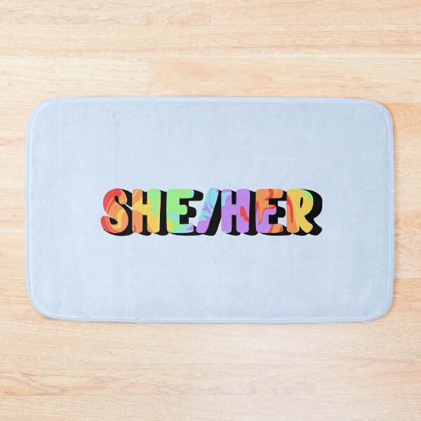 Item preview, Rainbow Flag She/Her Pronoun designed and sold by EuropaPrints.