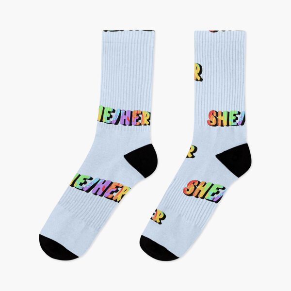 Item preview, Rainbow Flag She/Her Pronoun designed and sold by EuropaPrints.