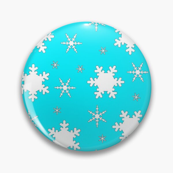 Item preview, Falling Snowflakes on Blue Background Small Sized Repeating Pattern designed and sold by Nicolette Olivier.
